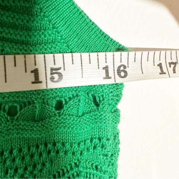 NWT $148 Eliza J Sleeveless Crochet Shift Dress Kelly Green Size Medium summer - Picture 12 of 13